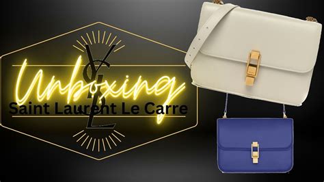 ysl le carre|Unboxing: YSL Le Carre Shoulder Bag .